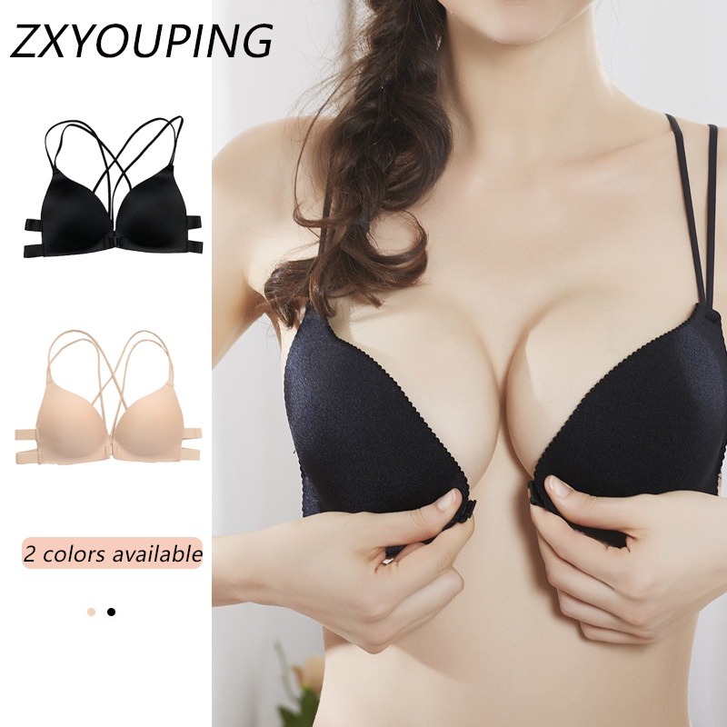 Wirefree Bra Comfort - Reggiseno push-up anteriore con fibbia a