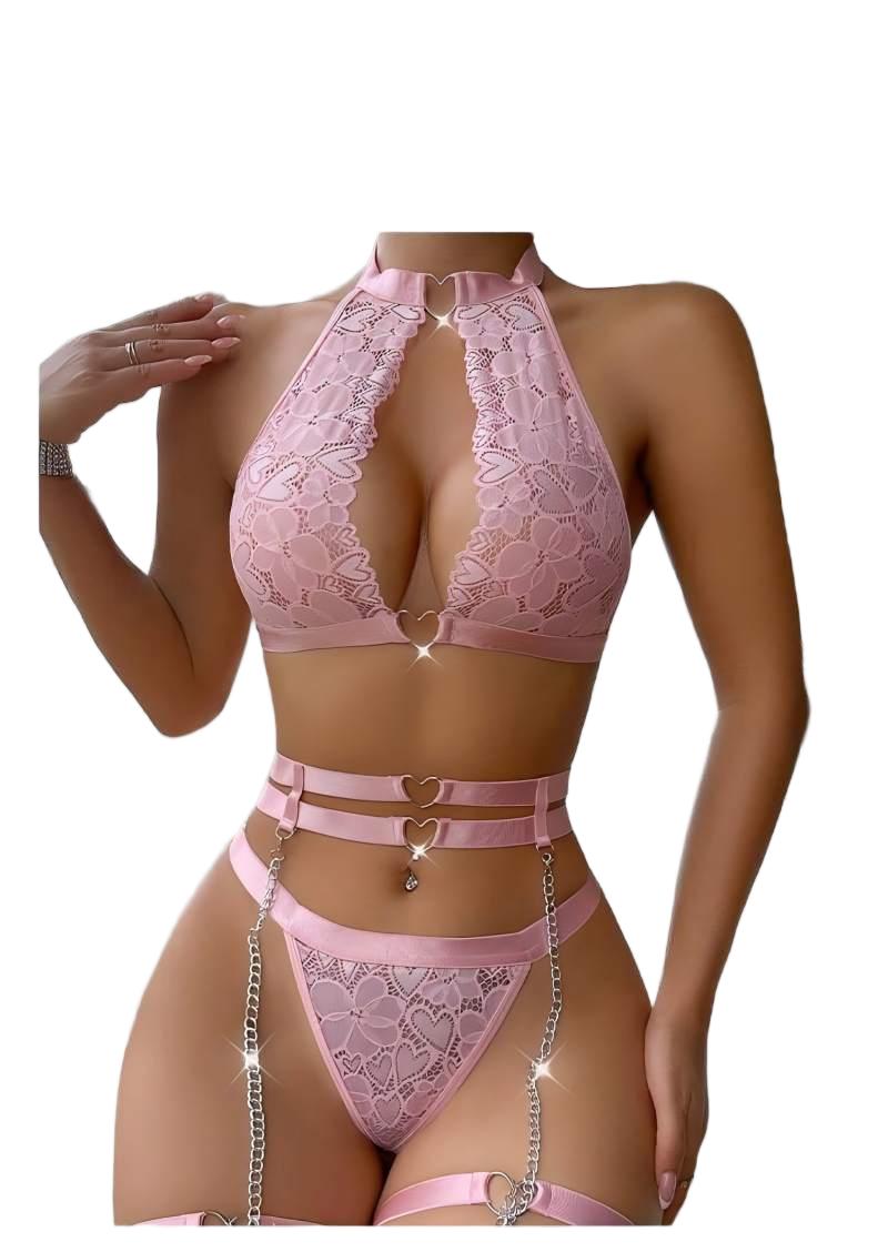 Underwire Bra Padded - Set di lingerie sexy push-up in