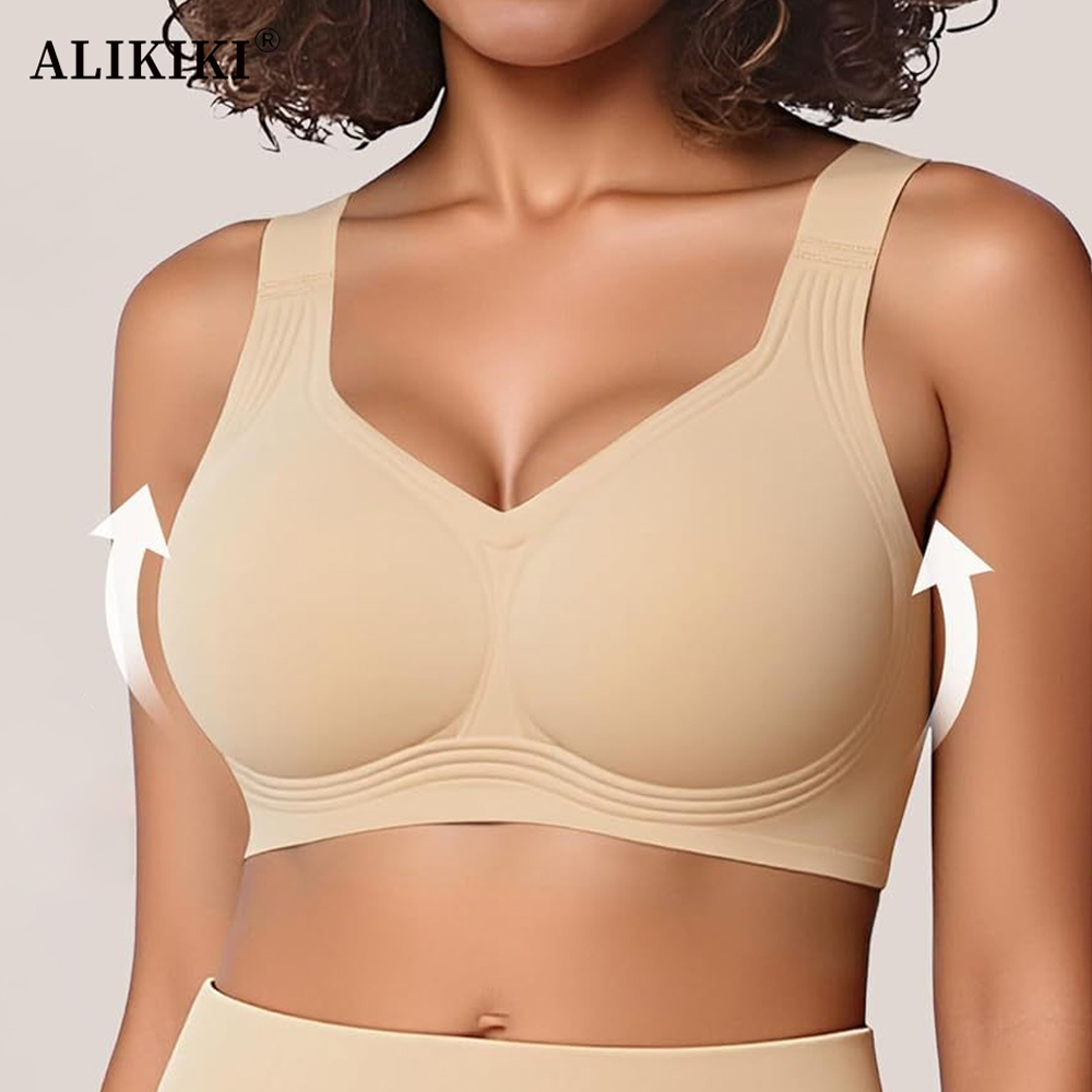 T Shirt Bra Seamless - Reggiseno Push-Up Senza Cuciture in Gel,