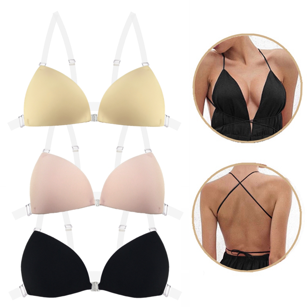 Push Up Bra Silicone - Reggiseno Adesivo per Donne, Senza Schienale,