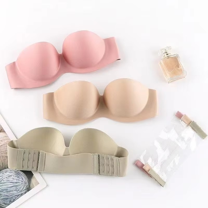 Full Coverage Bra - Reggiseno sexy senza spalline da donna,